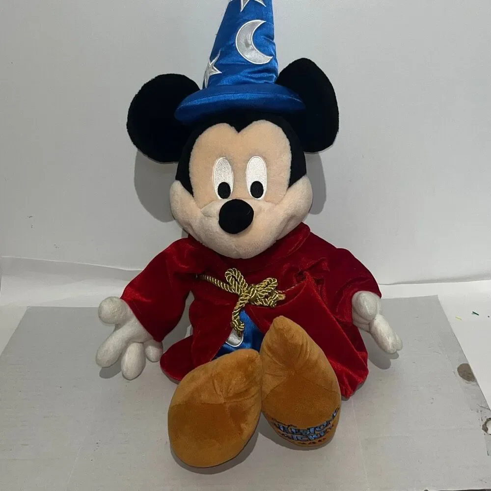 Disney Milestone Mickey 1940 Sorcerer's Apprentice Fantasia Plush‎ Red Blue